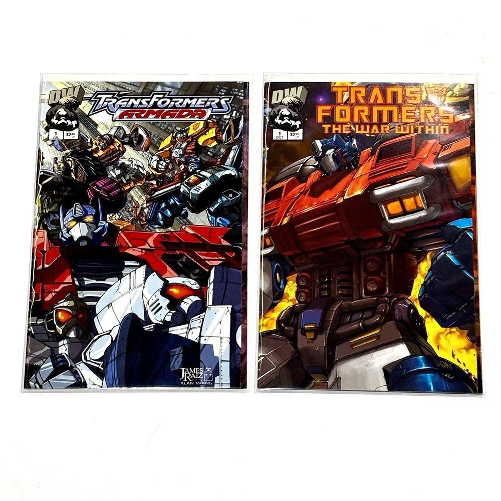Transformers The War Within #1, Armada #1 Dreamwave Comic Book Lot 2002 NM